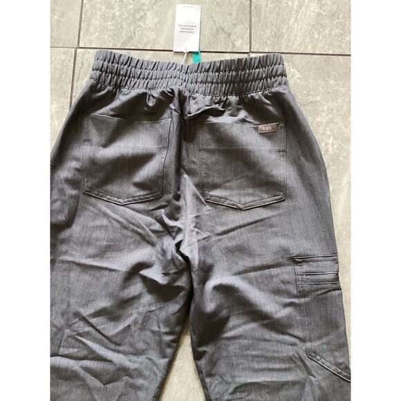 FIGS Scrub Pants Womens XS Petite Gray Zamora High Waisted Jogger Cargo Pockets - Picture 5 of 6